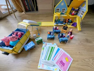Lote Peppa Pig: Casa, Coche, Colegio, Puzzles y +