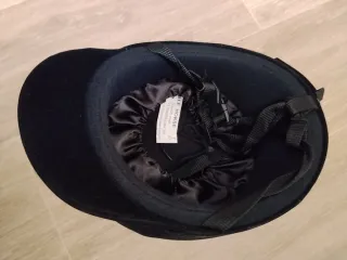 Casco hípica terciopelo negro
