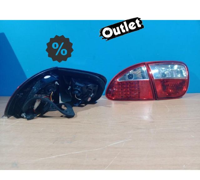 XC PILOTOS SEAT LEON 99-05 LED ROJO CROMO R145123C2