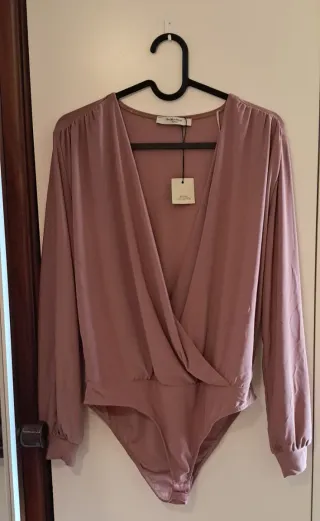 Body cruzado manga larga