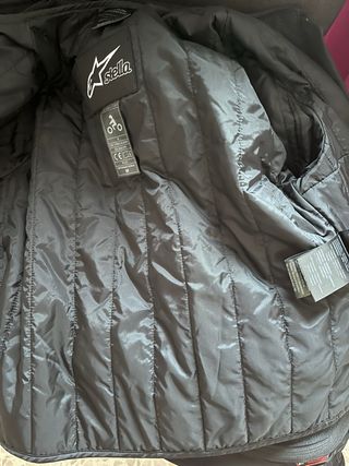 Chaqueta Moto Alpinestars Negra y Naranja Fluor