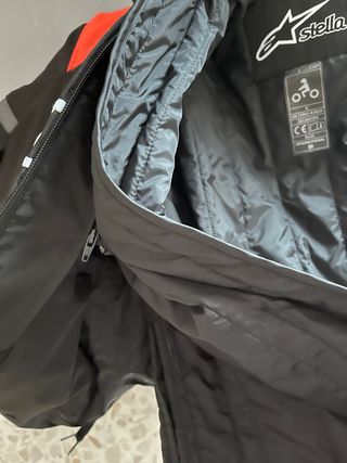 Chaqueta Moto Alpinestars Negra y Naranja Fluor