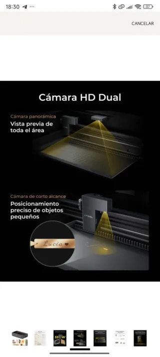 Cortadora Láser Xtool P2S 55W CO2