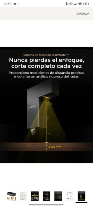 Cortadora Láser Xtool P2S 55W CO2