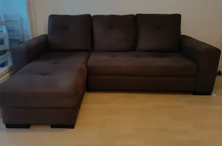 Sofá cama  Chaiselongue  Marrón