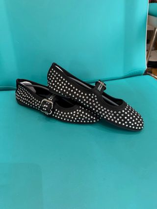 Bailarinas terciopelo negro con cristales