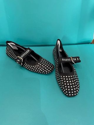 Bailarinas terciopelo negro con cristales