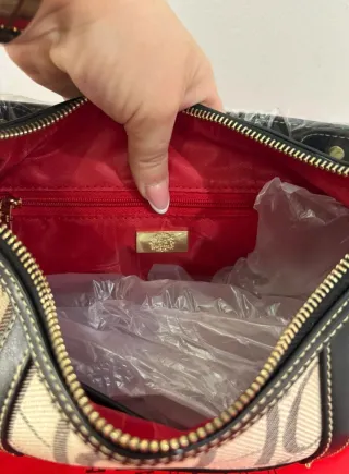 Bolso Carolina Herrera Beige y Negro