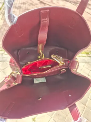 Bolso Carolina Herrera Beige y Negro