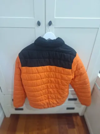 Chaqueta Lacoste Bicolor Hombre Naranja y Negra M