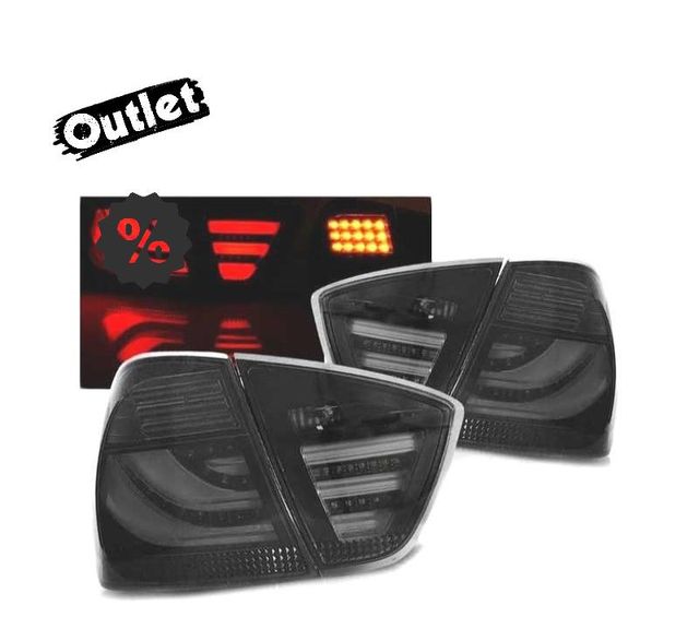 XC PILOTOS LED BMW E90 05-08 AHUMADO NEGRO LED BAR R011013C1