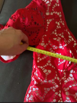 Corpiño Flamenco Rojo y Blanco