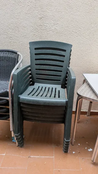 Mesa de exterior con 6 sillas