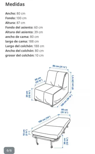 Sofá Cama IKEA Beige