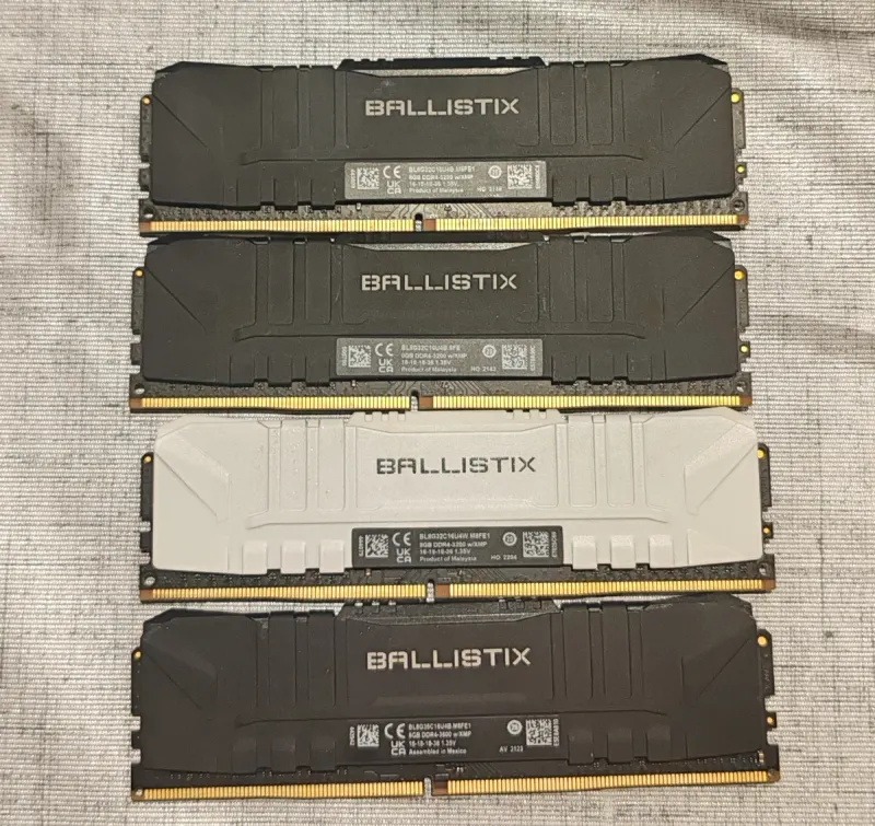 4x8 Módulos RAM Ballistix DDR4 tengo 32GB afbeelding 3