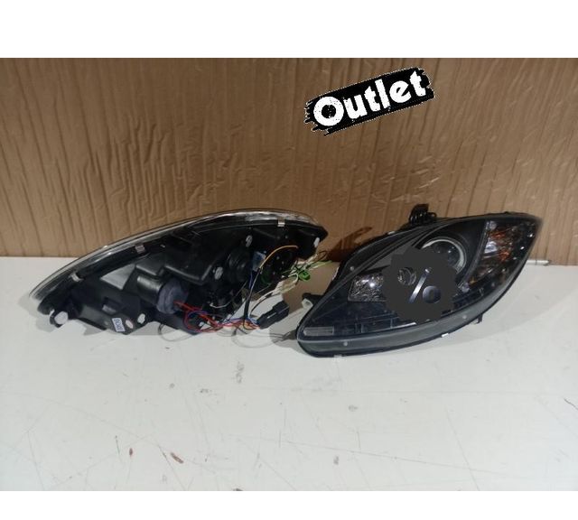 XC FAROS SEAT LEON ALTEA TOLEDO 04-09 LUZ DIURNA LED FONDO N
