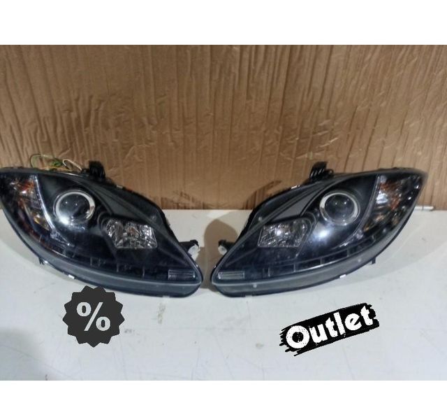 XC FAROS SEAT LEON ALTEA TOLEDO 04-09 LUZ DIURNA LED FONDO N