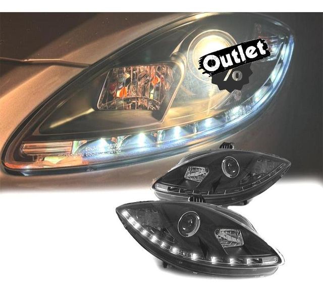 XC FAROS SEAT LEON ALTEA TOLEDO 04-09 LUZ DIURNA LED FONDO N