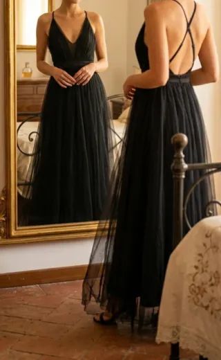 Abito lungo Shein nero