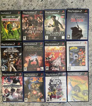 Lote 12 Juegos PlayStation 2 PS2
