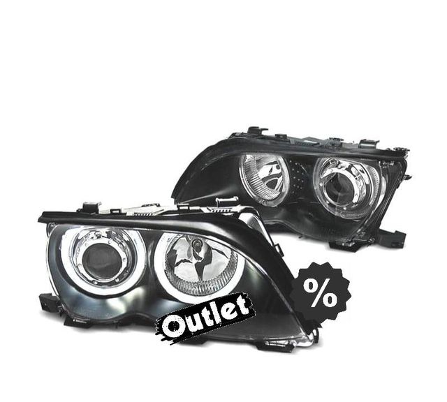 XC FAROS BMW E46 OJOS ANGEL LED CCFL 4 PUERTAS 01-05 FONDO N