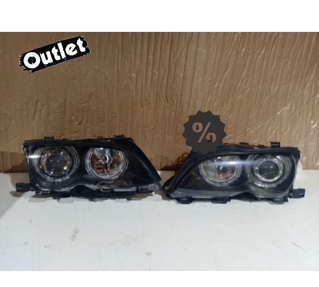 XC FAROS BMW E46 OJOS ANGEL LED CCFL 4 PUERTAS 01-05 FONDO N