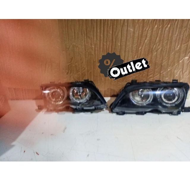 XC FAROS BMW E46 OJOS ANGEL LED CCFL 4 PUERTAS 01-05 FONDO N