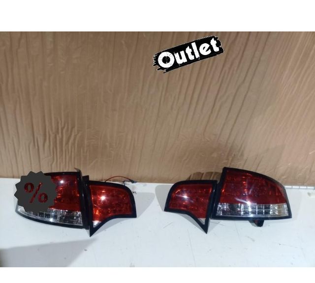 XC PILOTOS AUDI A4 B7 SEDAN 4-07 LED ROJO CROMO R024112C1