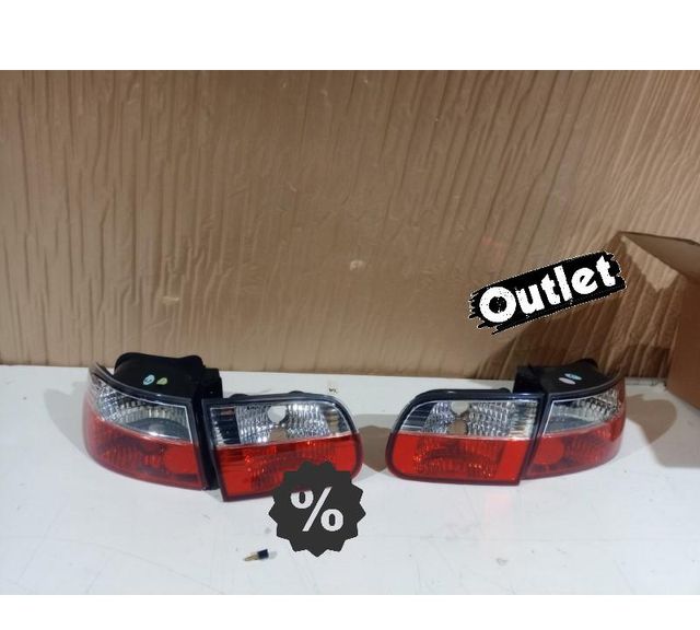 XC PILOTOS HONDA CIVIC 91-95 3D ROJO BLANCO LEX R024083C3