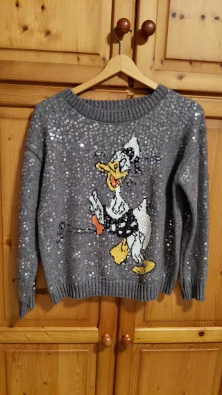 Jersey de invierno con lentejuelas de Donald