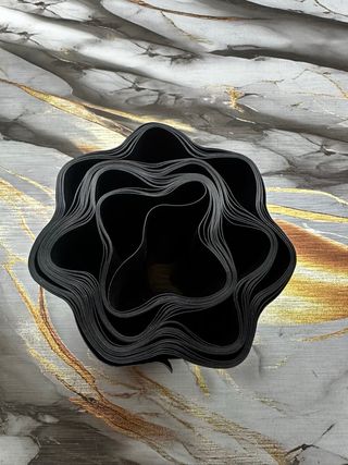 Bordo Giardino Ondulato Parkside Nero