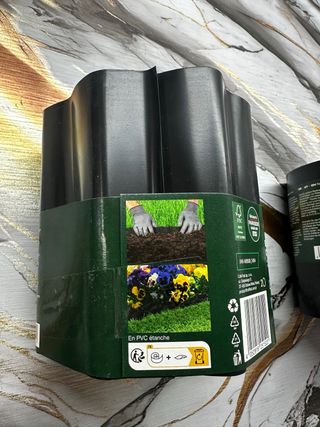 Bordo Giardino Ondulato Parkside Nero