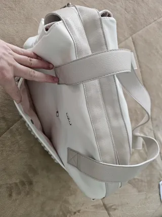 Conjunto bolso carro Mayoral blanco y beig