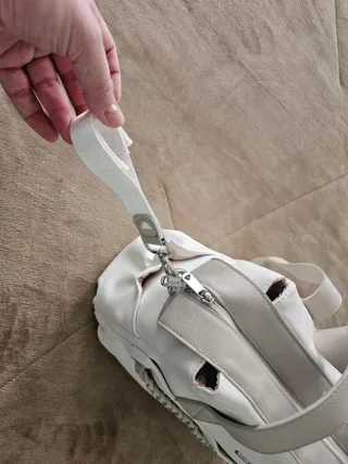 Conjunto bolso carro Mayoral blanco y beig