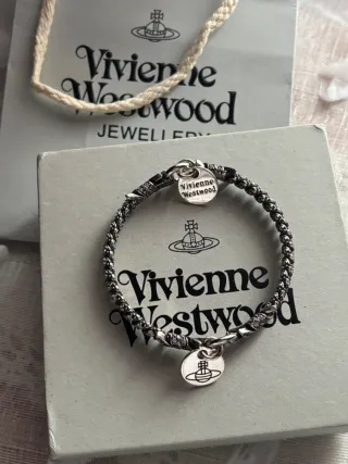 Pulsera Vivienne Westwood Trenzada con Circonitas