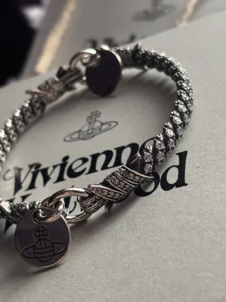 Pulsera Vivienne Westwood Trenzada con Circonitas