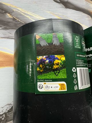 Bordo Giardino Parkside Nero 9m x 15cm