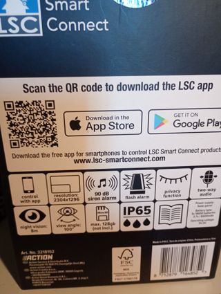 Cámara Solar PTZ LSC Smart Connect 1296p HD