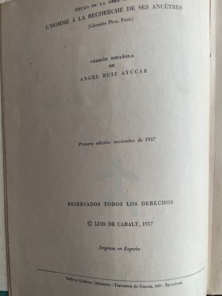 El hombre en busca de sus antepasados