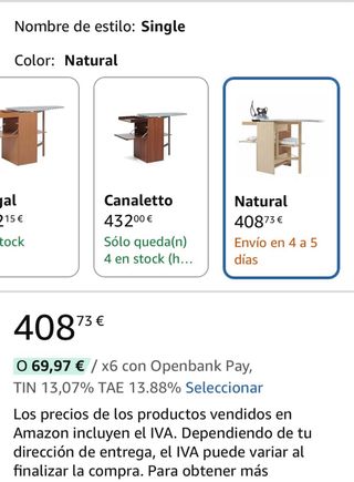 Mueble de planchar Foppapedretti