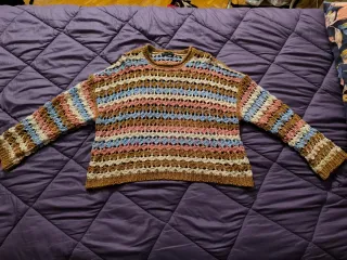 Jersey Crochet Oversize Stradivarius Talla M