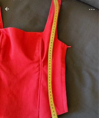 Falda y corpiño flamenca blanco y rojo