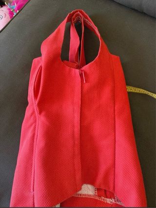 Falda y corpiño flamenca blanco y rojo