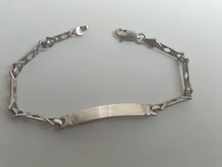 Bonita pulsera de plata vintage