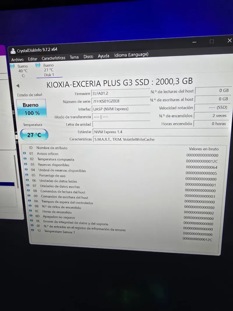 SSD 2TB Kioxia Exceria Plus NVMe PCIe 4.0 afbeelding 3