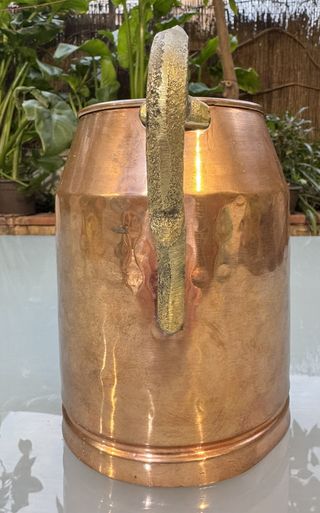 Lechera Antigua Cobre Martillado 18 cm
