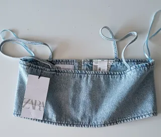 Top crop vaquero Zara XS/S