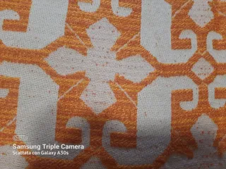 Copriletto Paoletti Beige/Arancio Nuovo mai usato.