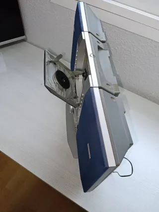 Microcadena Mx Onda Azul/Plata