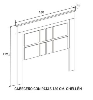 Pack Cabecero + 2 Mesitas Madera